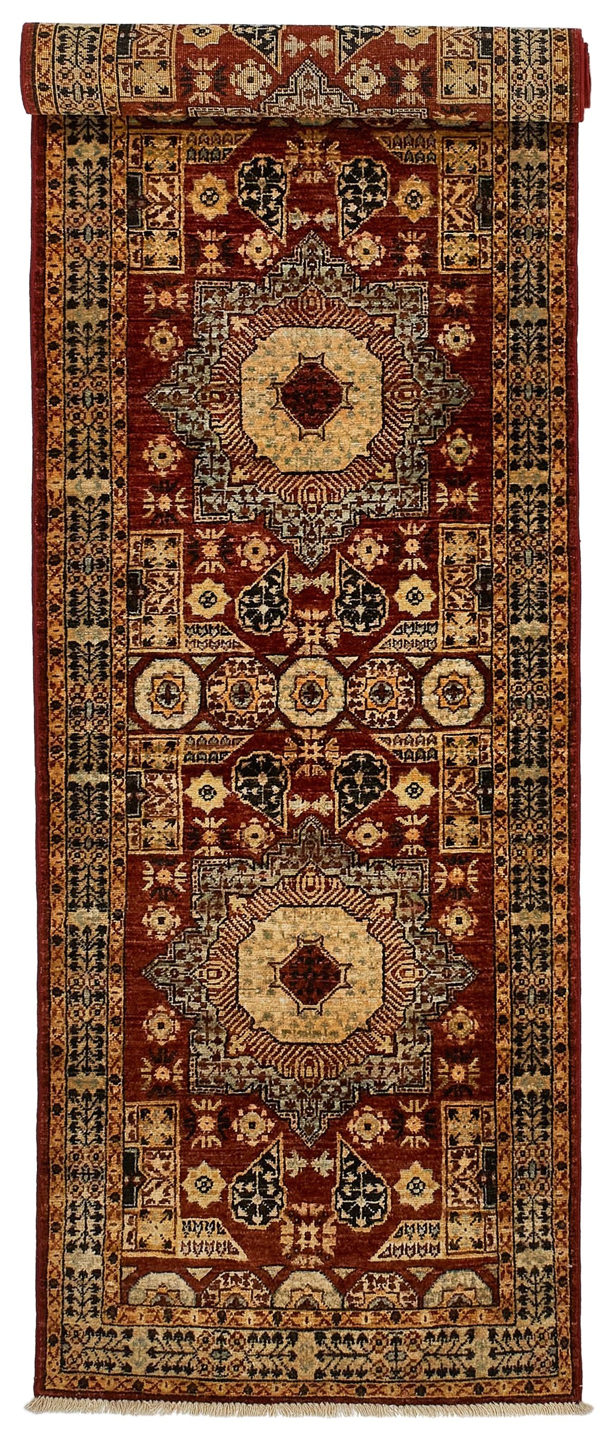 3x10 Red and Black Turkish Tribal Runner