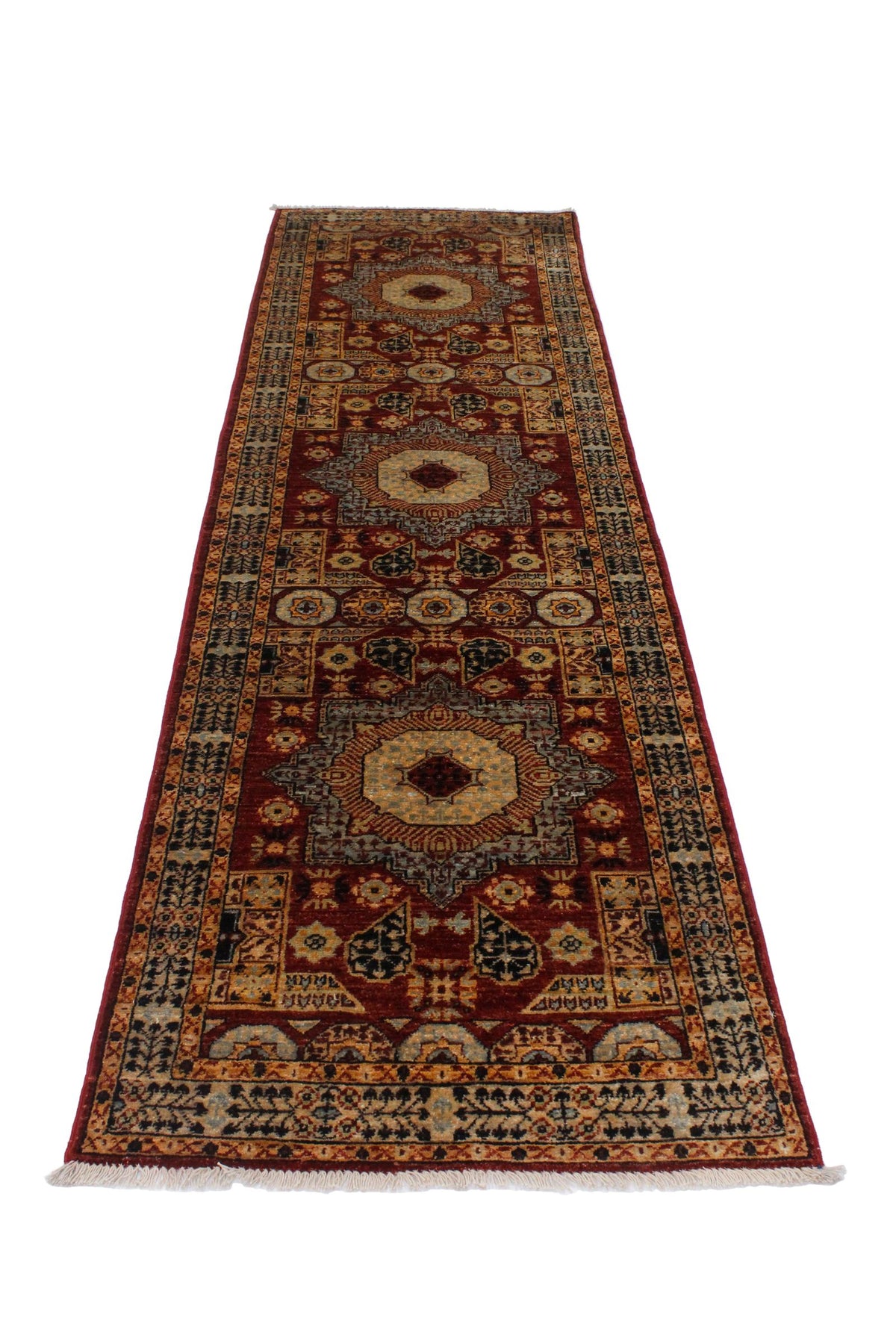 3x10 Red and Black Turkish Tribal Runner