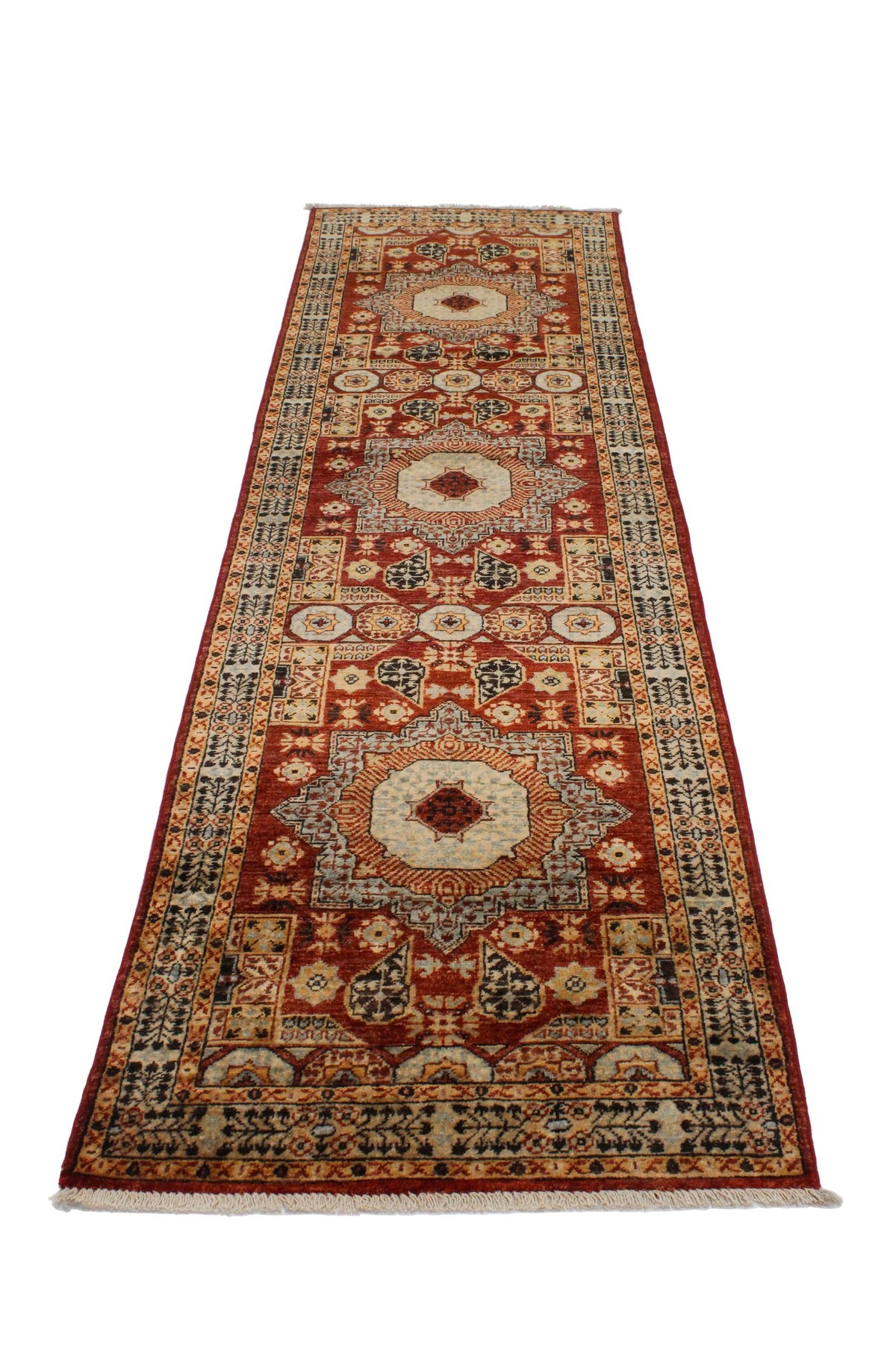 3x10 Red and Black Turkish Tribal Runner