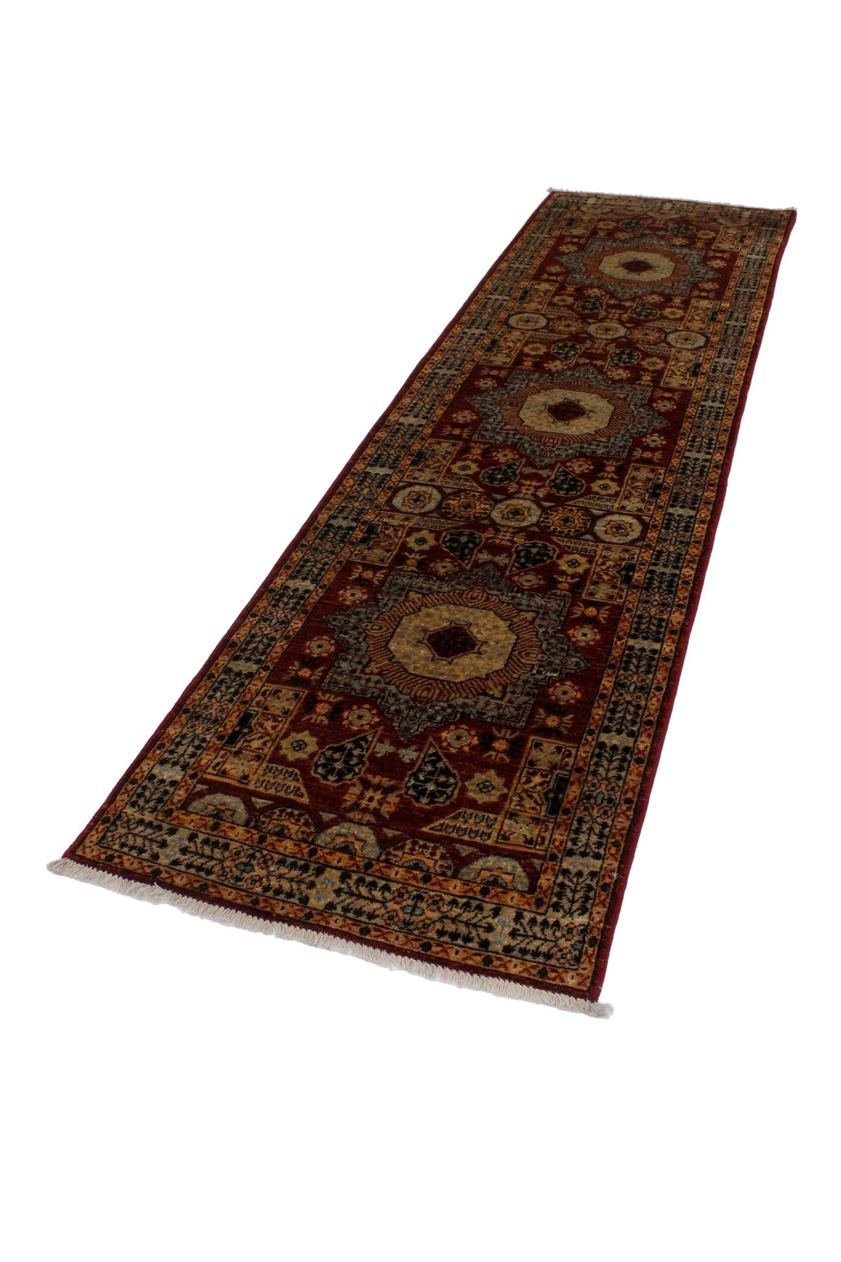 3x10 Red and Black Turkish Tribal Runner