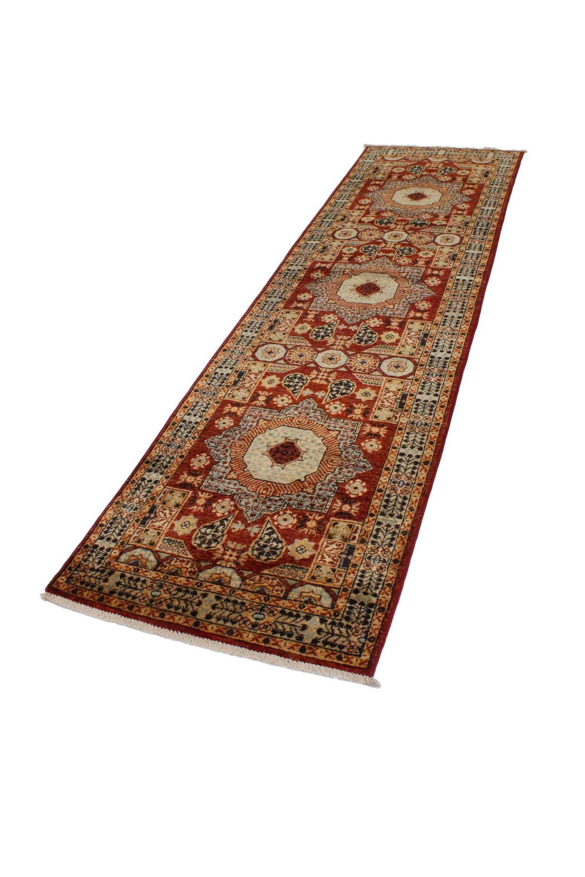 3x10 Red and Black Turkish Tribal Runner