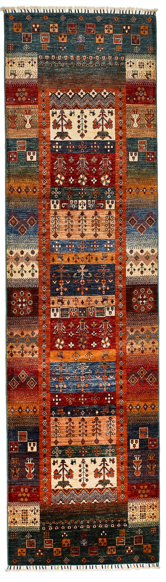3x10 Multicolor Turkish Tribal Runner