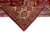 9x12 Red and Ivory Kazak Tribal Rug