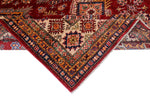 9x12 Red and Ivory Kazak Tribal Rug