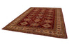 9x12 Red and Ivory Kazak Tribal Rug