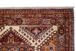 9x13 Gray and Ivory Kazak Tribal Rug