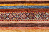 8x12 Multicolor and Red Tribal Rug