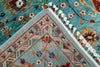 8x10 Turquoise and Multicolor Turkish Tribal Rug