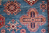 Vintage Handmade 8x11 Green and Ivory Anatolian Caucasian Tribal Distressed Area Rug