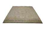 7x10 Blue and Beige Turkish Tribal Rug