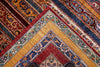 8x10 Multicolor and Red Turkish Tribal Rug
