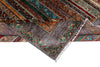 7x10 Multicolor and Gray Turkish Tribal Rug