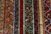 Vintage Handmade 7x10 Multicolor and Gray Anatolian Turkish Tribal Distressed Area Rug