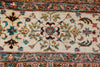 7x9 Red and Ivory Turkish Tribal Rug