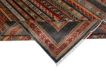 7x10 Multicolor and Gray Turkish Tribal Rug