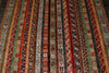 7x10 Multicolor and Gray Turkish Tribal Rug