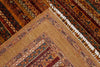 Vintage Handmade 7x10 Multicolor and Brown Anatolian Turkish Tribal Distressed Area Rug