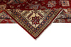 7x10 Red and Ivory Kazak Tribal Rug