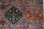 6x8 Multicolor and Purple Tribal Rug