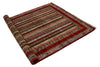5x6 Multicolor and Red Turkish Tribal Rug