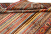 9x12 Multicolor and Red Green Tribal Rug