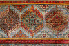 9x12 Multicolor and Red Green Tribal Rug