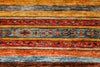 9x12 Multicolor and Red Green Tribal Rug