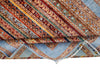5x7 Multicolor and Blue Turkish Tribal Rug