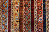 5x7 Multicolor and Blue Turkish Tribal Rug