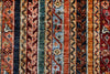 5x7 Multicolor and Blue Turkish Tribal Rug