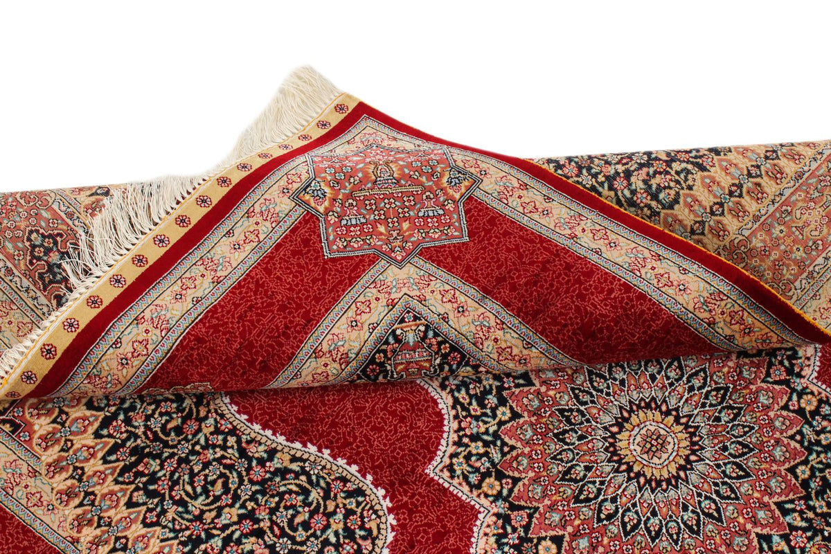 4x6 Red Turkish Silk Rug