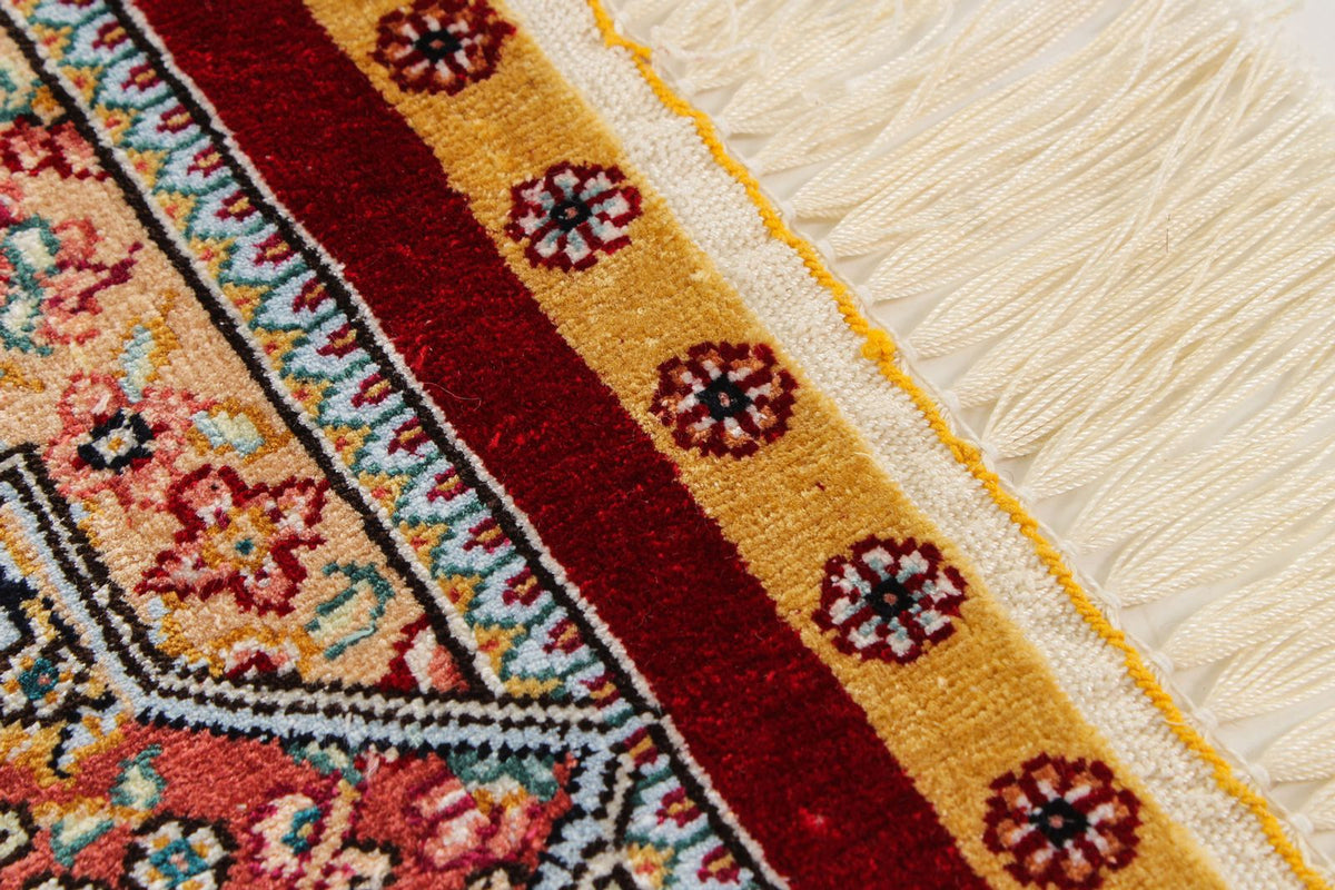 4x6 Red Turkish Silk Rug