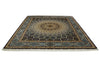8x10 Navy and Blue Turkish Silk Rug