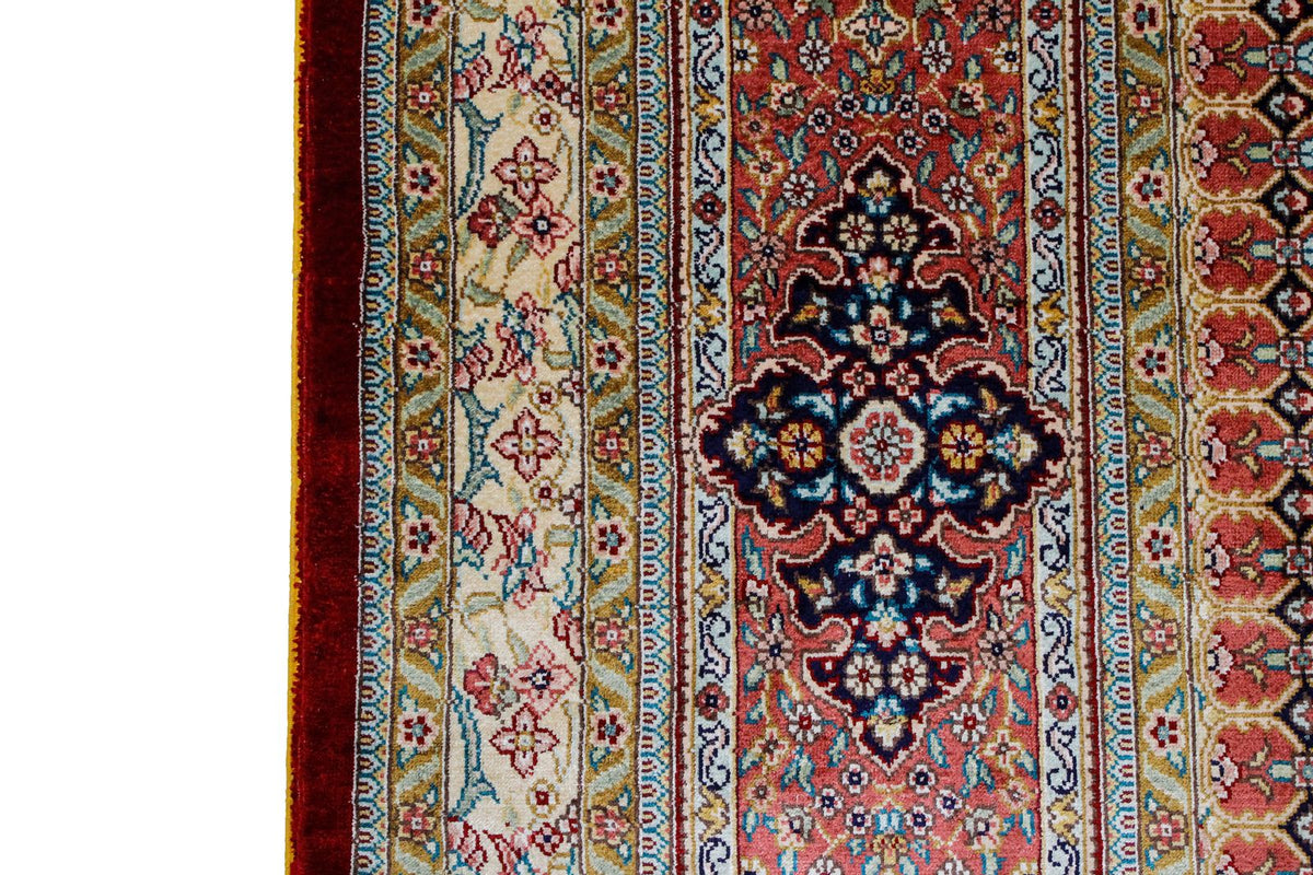 8x11 Red Turkish Silk Rug