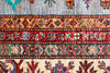 Vintage Handmade 10x14 Gray and Ivory Anatolian Caucasian Tribal Distressed Area Rug