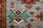Vintage Handmade 10x14 Gray and Ivory Anatolian Caucasian Tribal Distressed Area Rug