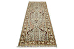 3x10 Blue and Ivory Turkish Tribal Runner