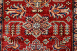 3x10 Red and Ivory Kazak Tribal Runner