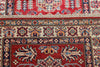 3x10 Red and Ivory Kazak Tribal Runner