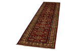 3x10 Red and Ivory Kazak Tribal Runner