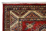 Vintage Handmade 3x8 Red and Ivory Anatolian Caucasian Tribal Distressed Area Runner