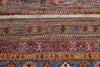 Vintage Handmade 3x10 Brown and Multicolor Anatolian Caucasian Tribal Distressed Area Runner