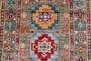 Vintage Handmade 3x13 Brown and Multicolor Anatolian Caucasian Tribal Distressed Area Runner