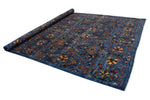 9x12 Blue and Multicolor Traditional Rug