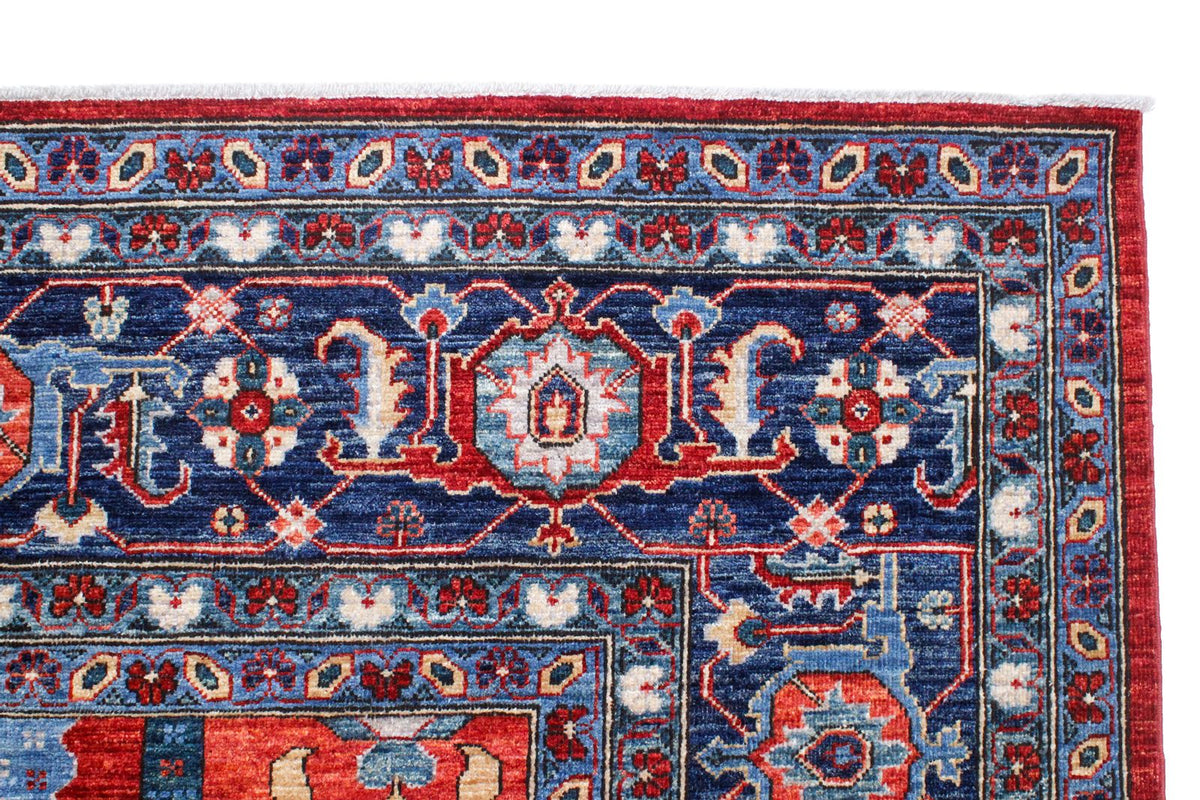 9x12 Red and Navy Anatolian Traditional Rug
