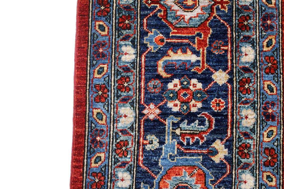9x12 Red and Navy Anatolian Traditional Rug