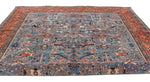 10x14 Blue and Rust Anatolian Traditional Rug