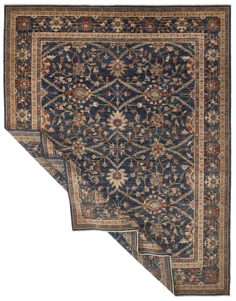 8x10 Blue and Navy Anatolian Traditional Rug