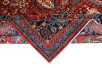 9x13 Red and Navy Traditional Rug
