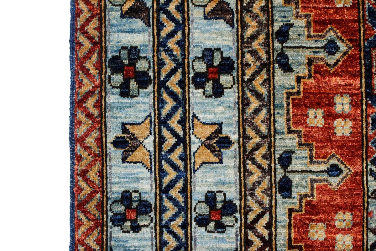 8x10 Navy and Blue Traditional Rug